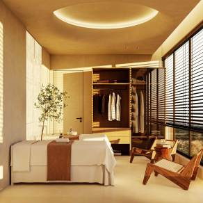 现代极简主义自然静谧美容院